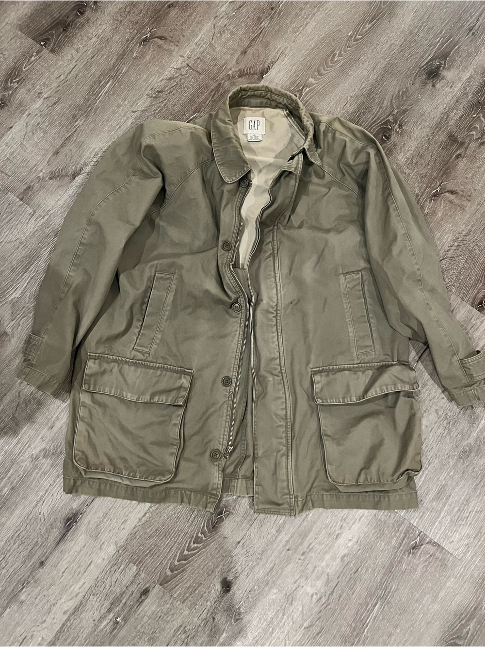GAP women’s Military Field Jacket in Olive